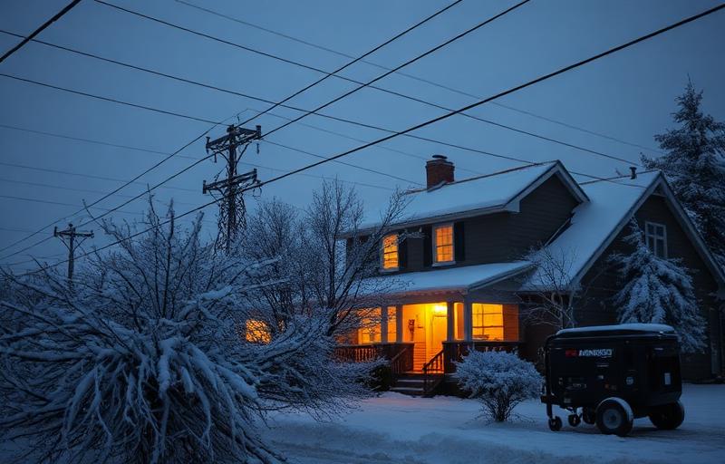 Canadian home prepared for severe winter weather